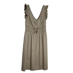 Elizabeth McKay Tan Sleeveless Fit & Flare Dress Size 6 NWT